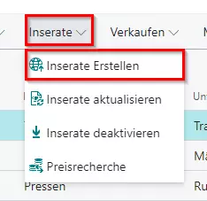 Inserate erstellen