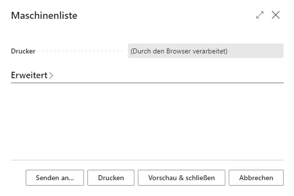 Assistent für Maschinenlisten (Markierte Maschinen)