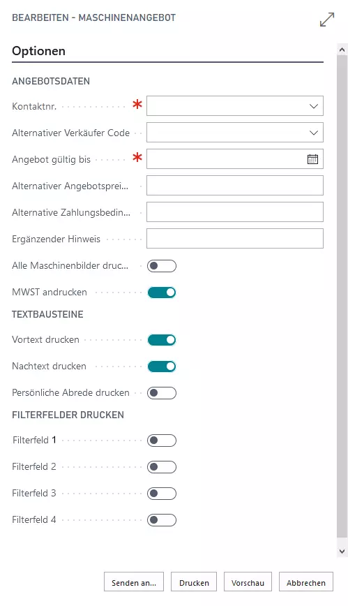 Assistent zur Angebotsdateierstellung