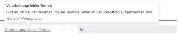 Appointment processing error