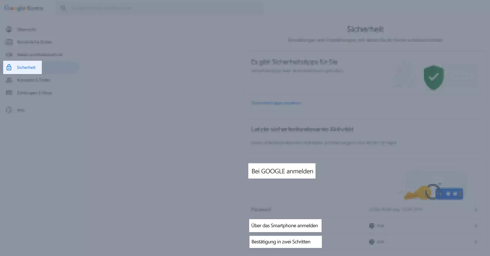 Einstellungen Gmail-Konto