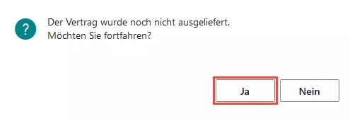 Dialogfeld 'Zusatzvertrag aktivieren'