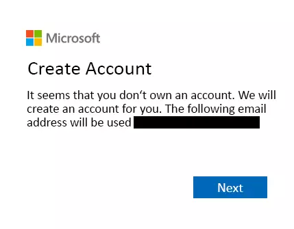 Create Account