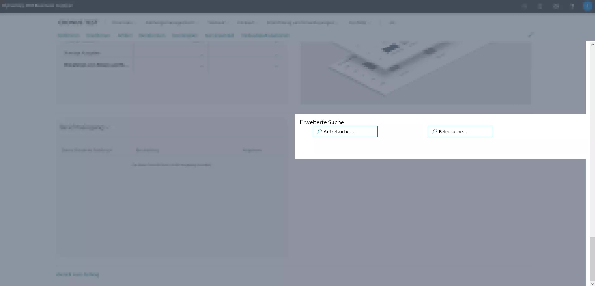 Item and Document Search via Role Center
