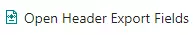 open header export fields
