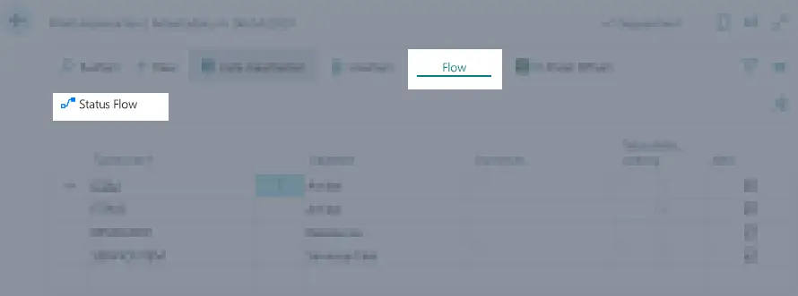 Open Object Status Flow