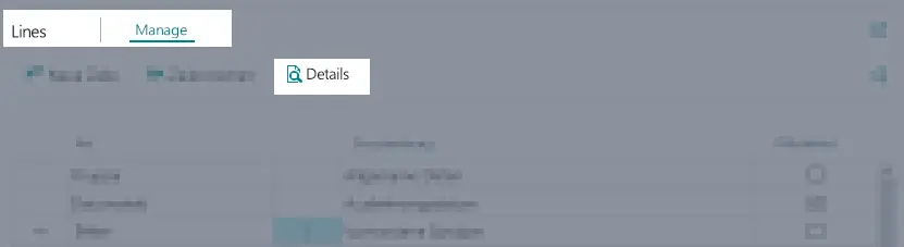 Checklist Line Details