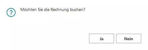 Dialog window 'Post Invoice*