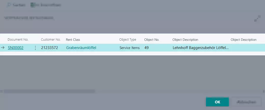 Add another Object Line to a delivery/return