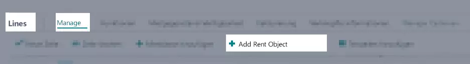 Add a Rent Object to a Rental Contract